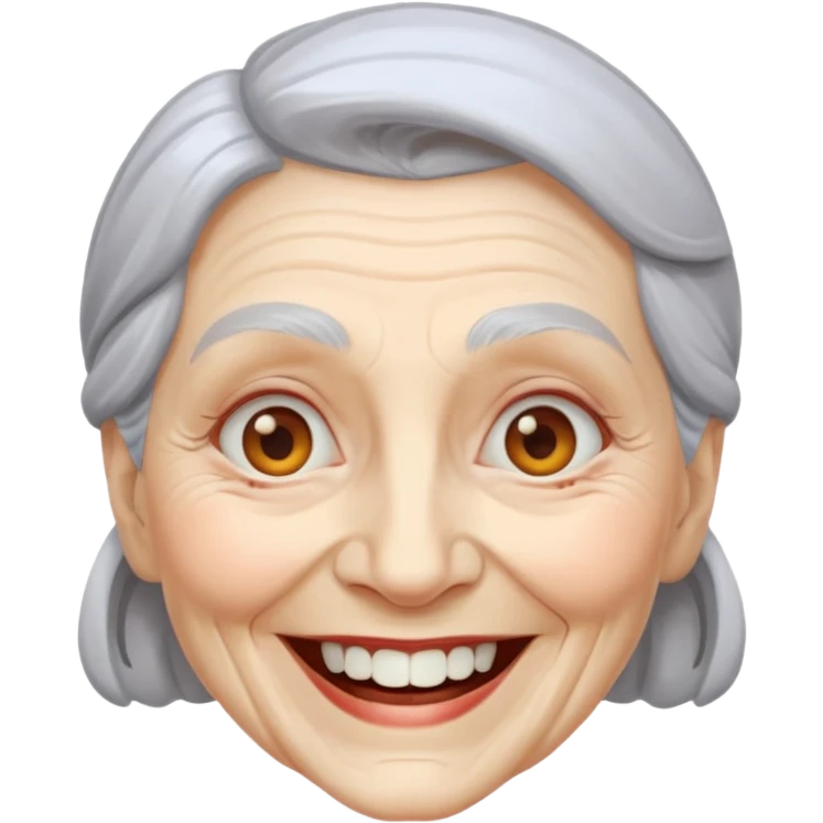 metal painted grandma emoji