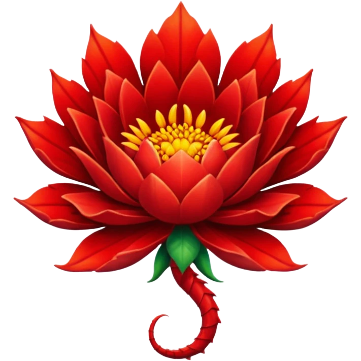 dragon mouth flower emoji