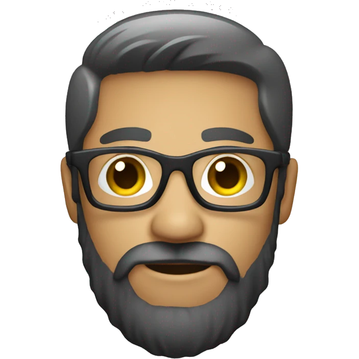 photographer with beard emoji