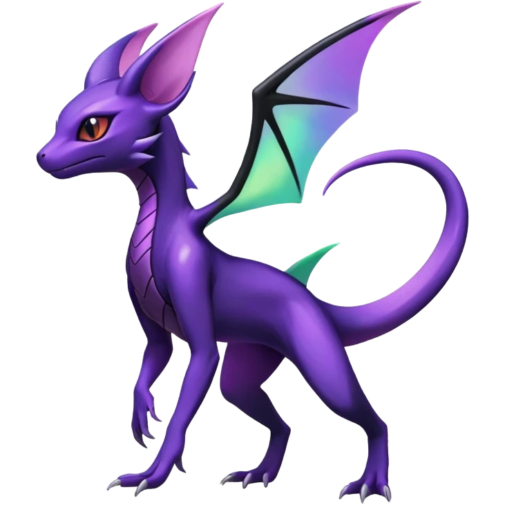 Shiny Salandit-Noivern-Espeon-Hybrid (Full body) emoji