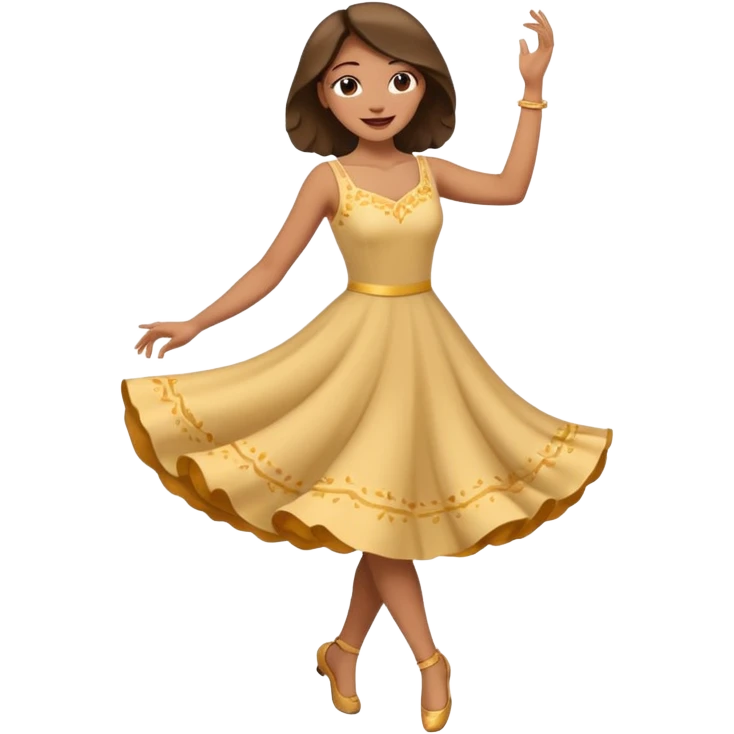 танцующая женщина в полный рост emoji