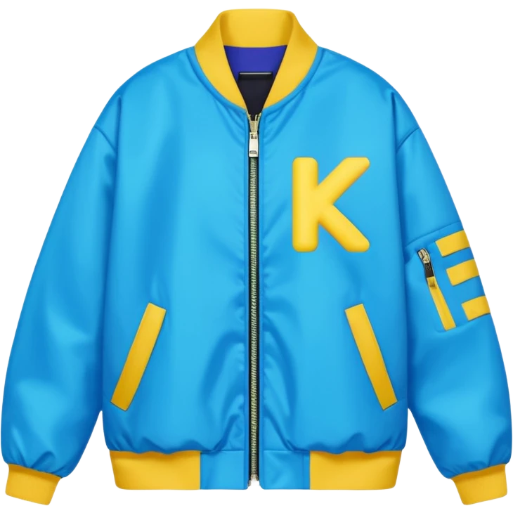 colorful k-pop style streetwear jacket emoji