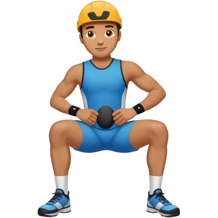 man with knee pad emoji