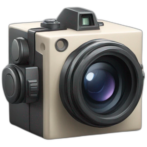 camera dans un cube emoji