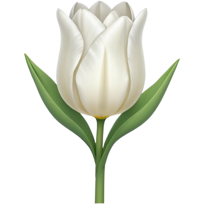 white tulipe emoji