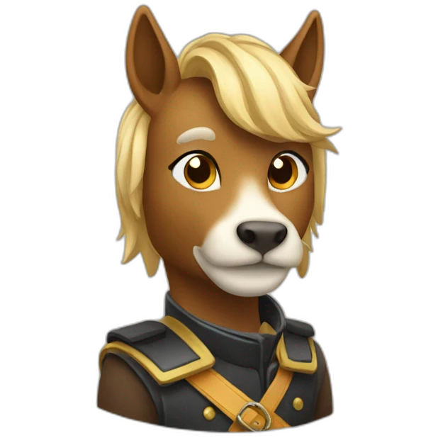Chat sur cheval emoji