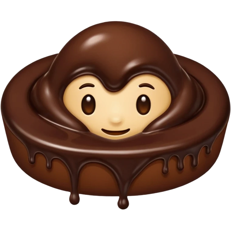  melted chocolate emoji