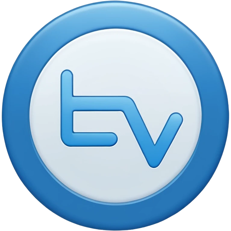 blue circle in the middle and white checklist mark emoji