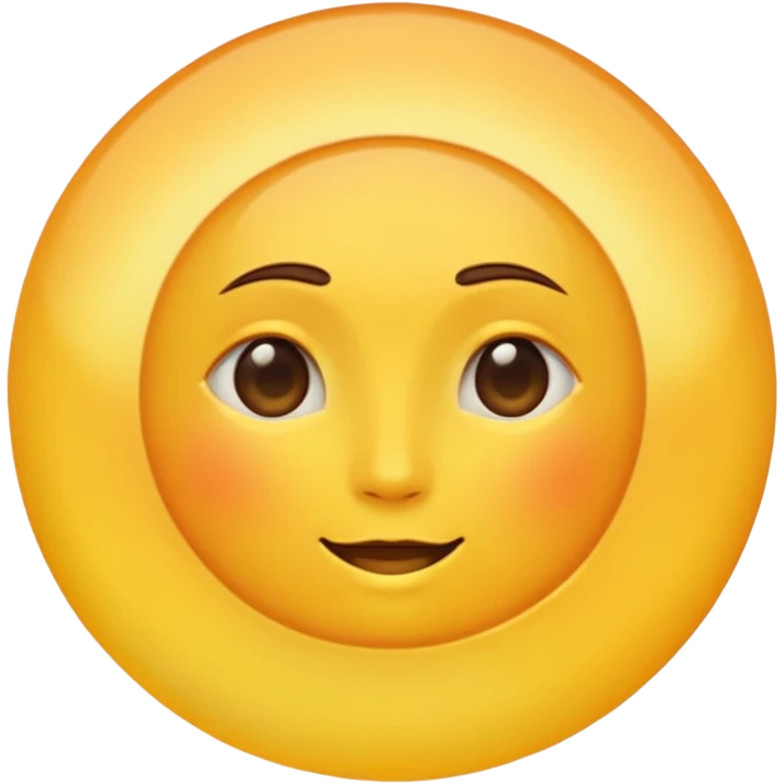 a yellow sun, bright and shining, smooth gradient colors, no facial features, simple white background, high-resolution.

 emoji