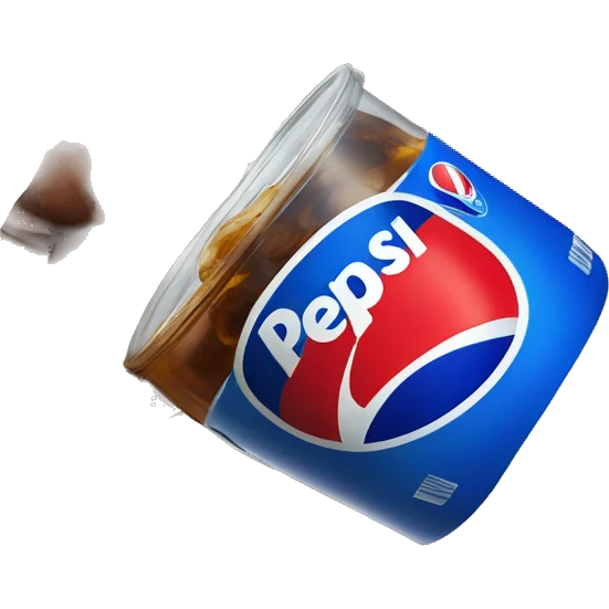 smiley with pepsi in hand emoji