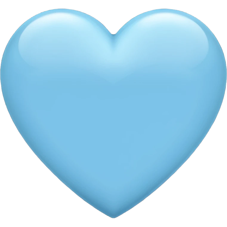 light blue heart emoji