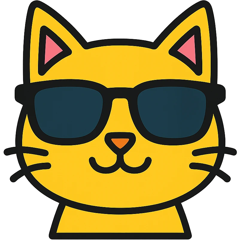 cat wearing sunglasses emoji
