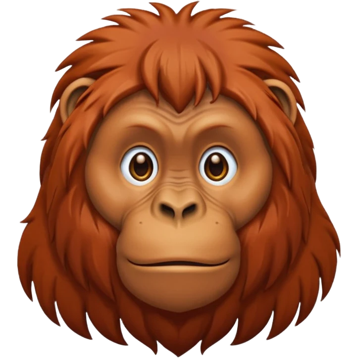 An orangutan on a computer  emoji