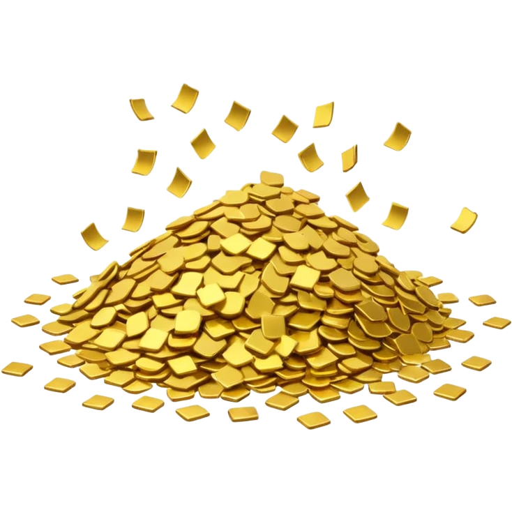 gold confetti emoji