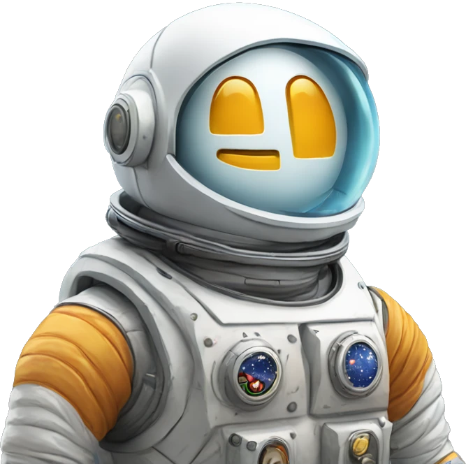 small bitcoin robot moon profit astronaut emoji