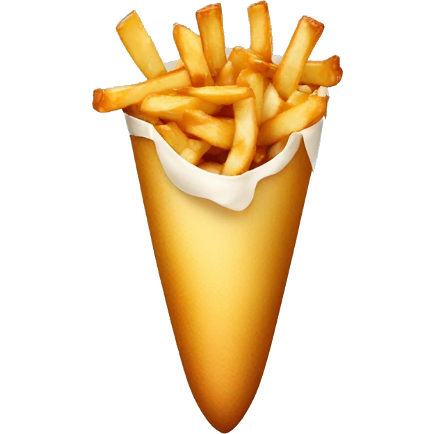 Poutine qui mange une poutin  emoji