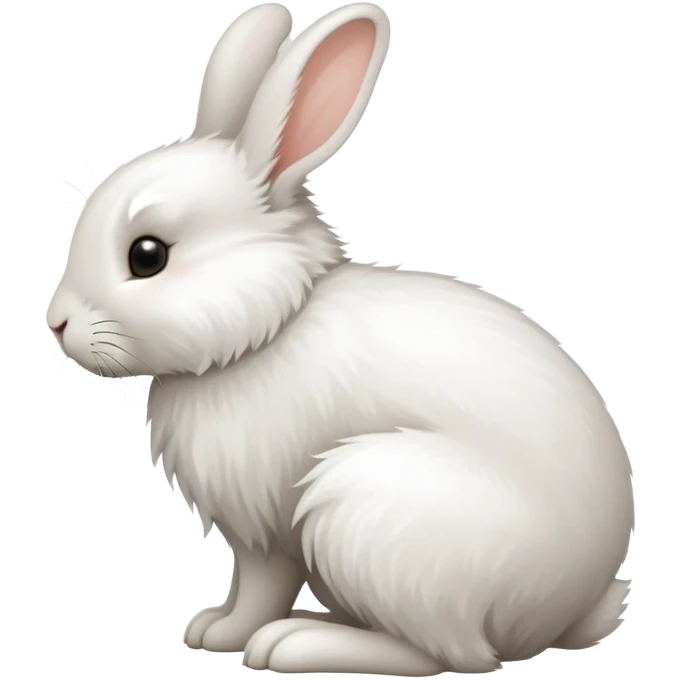 side profile of a rabbit hoping emoji
