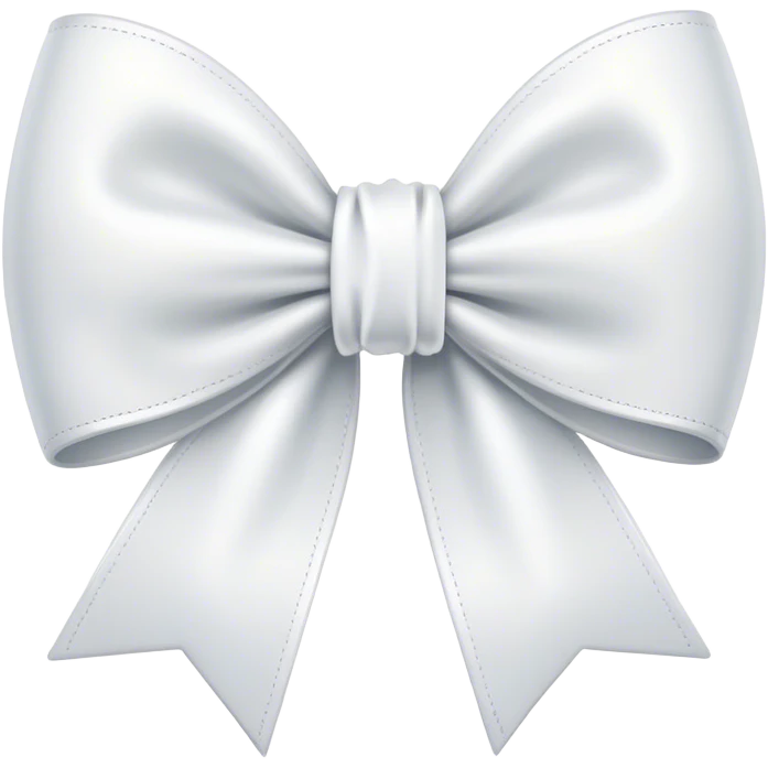 white bow emoji