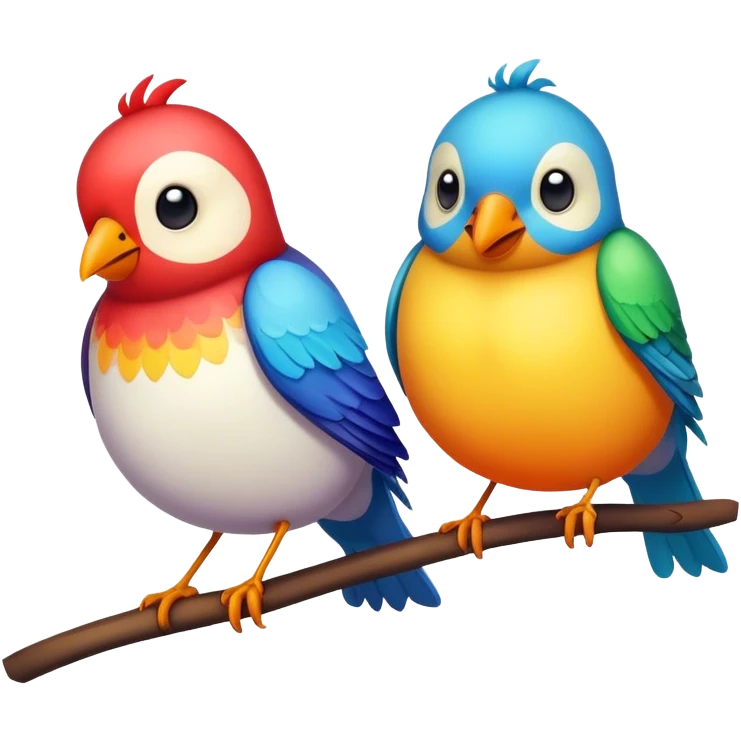 Two birds emoji