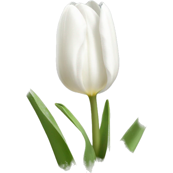 White tulips emoji