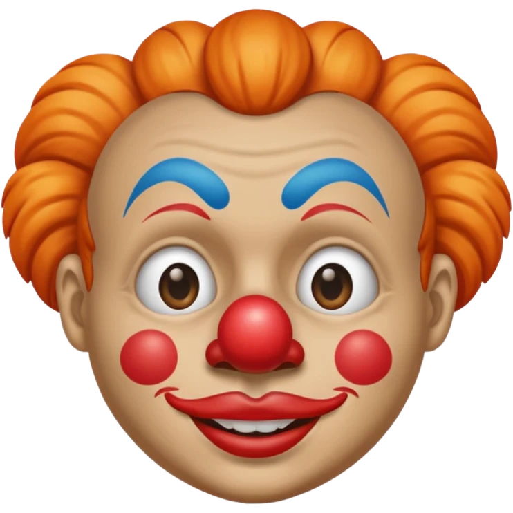american staff with a clown nose emoji