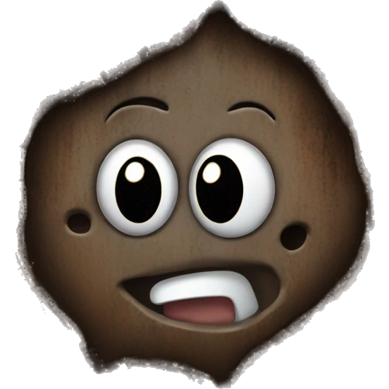 Old rust tree with hole in it emoji