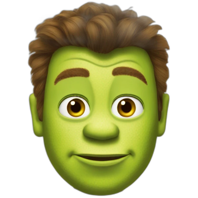 shrek as rick astley emoji