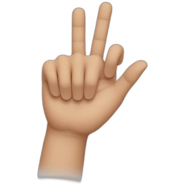 a hand with an extra finger emoji