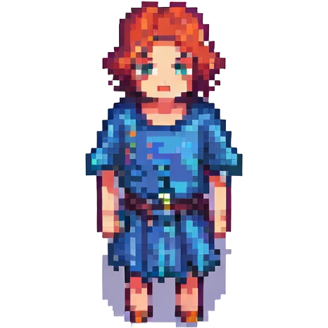 pixel art style shrugging person emoji