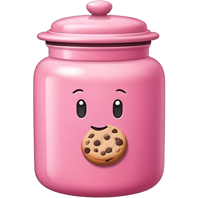 empty pink cookie jar emoji