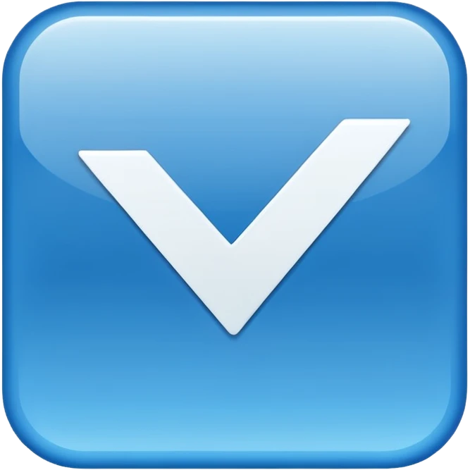 I want to make an verified emoji with an blue square and checkmark in it emoji