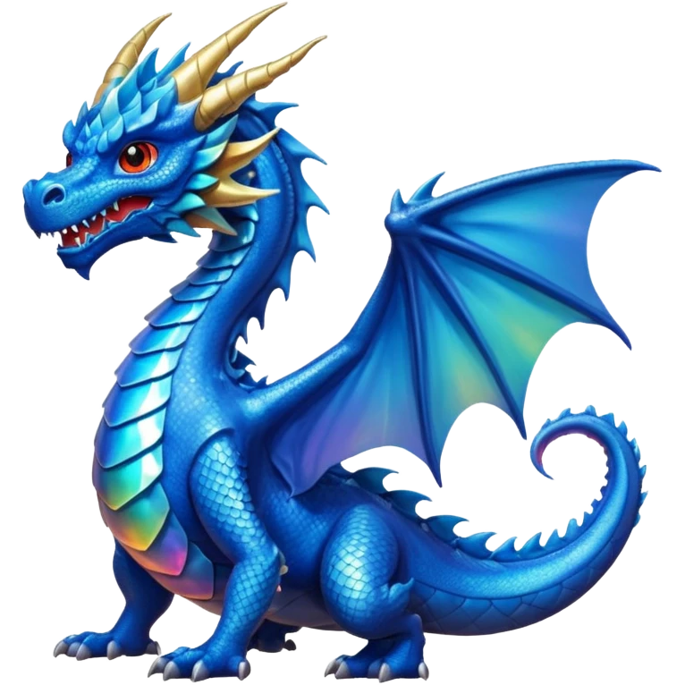 Dragón color azul emoji