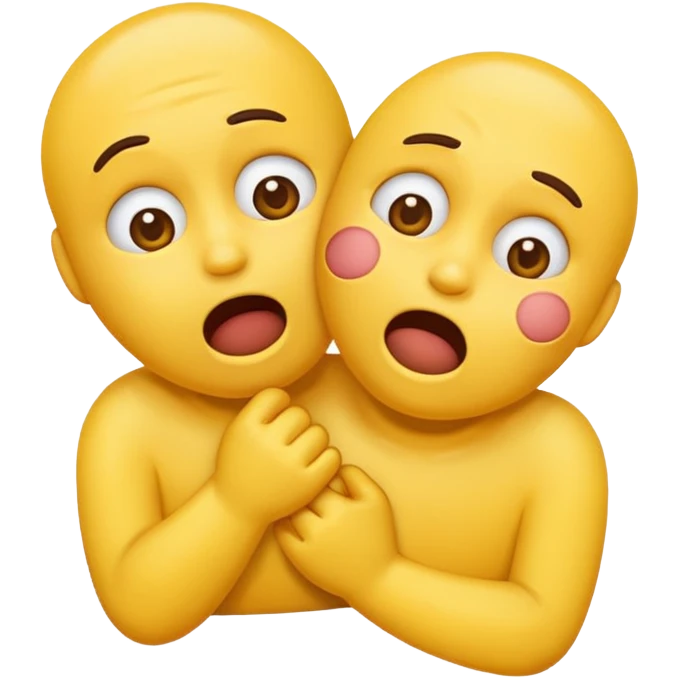 Emoji choking themselves emoji