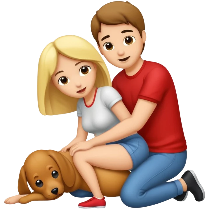 Couple doing doggy style sex emoji