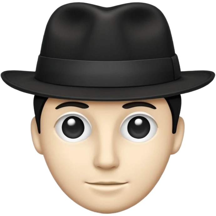 And a white stripe Black Fadora with no man or face or assecorys emoji