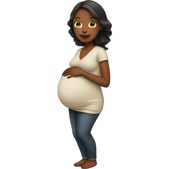 pregnant woman emoji