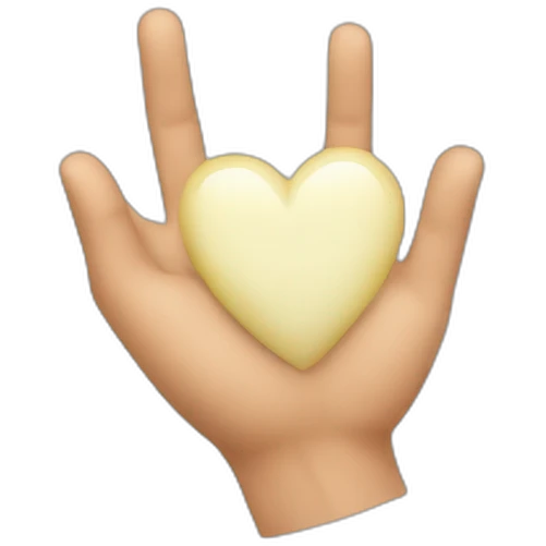 Coeur avec les mains  emoji