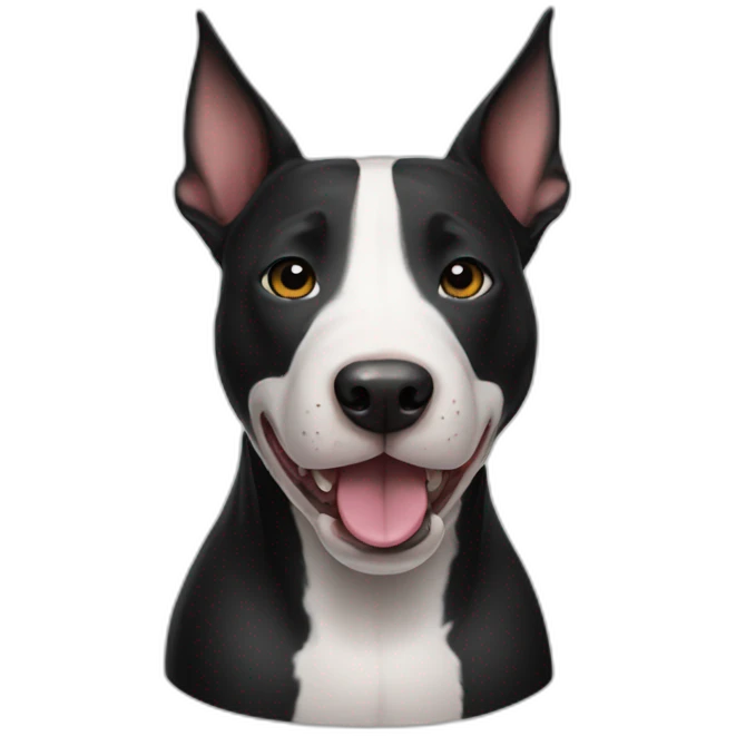 black bull terrier emoji