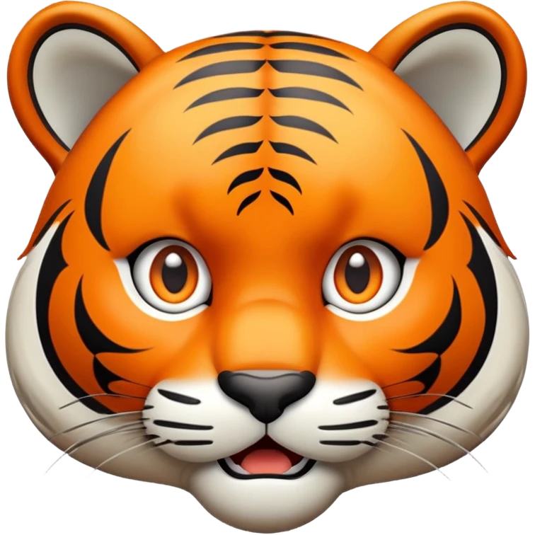 surprised shocked tiger face for Twitch emote emoji