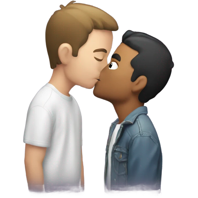 mikey kissing brian emoji