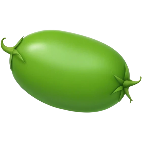 A plain green pea, perfectly round and bright green, no face, no decorative elements, just a simple pea emoji