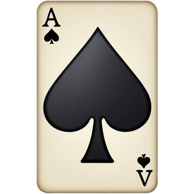 Ace of spades card emoji
