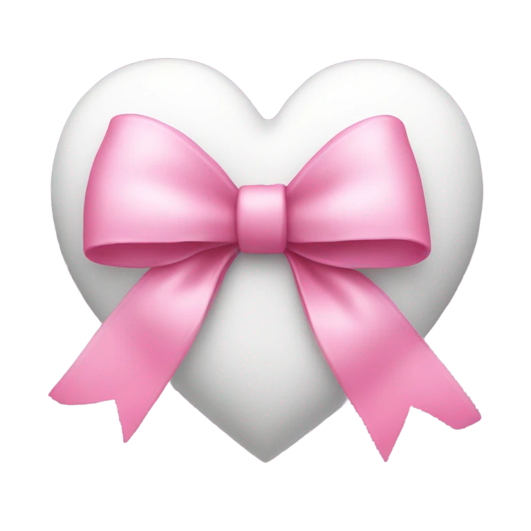 🤍🎀 emoji