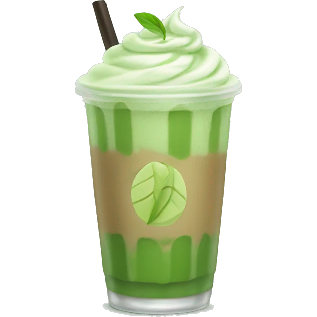 iced matcha latte emoji