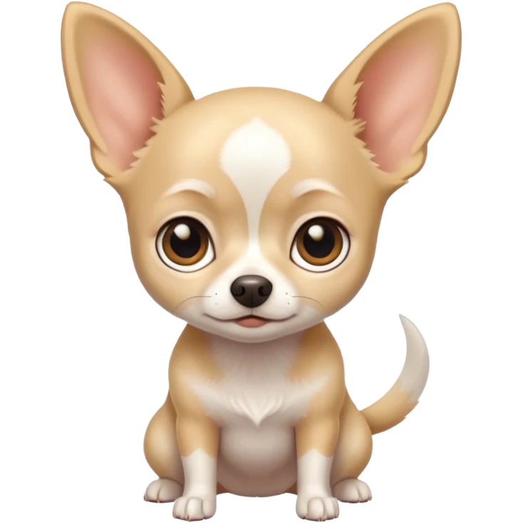white chihuahua with short hair emoji