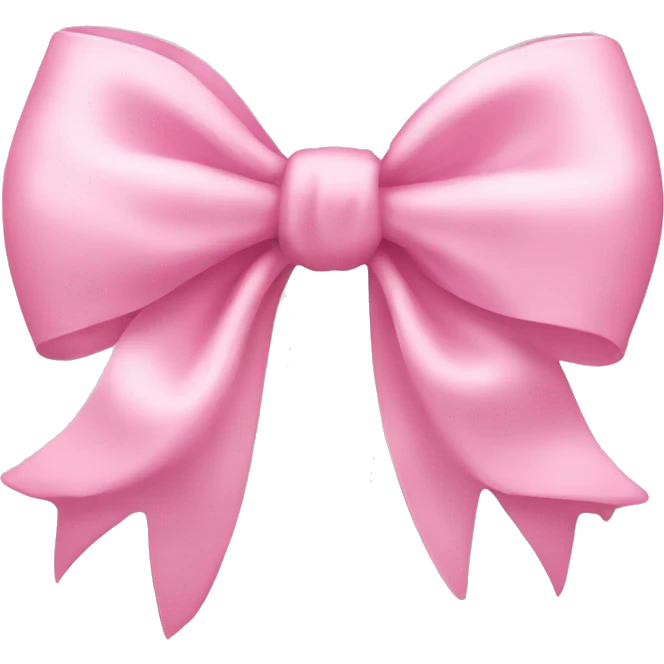 light pink bow emoji