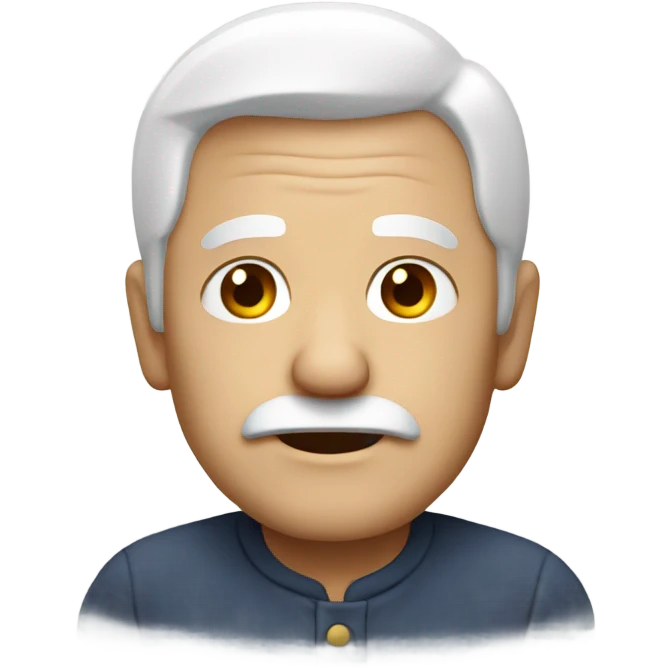 old man with white hair emoji