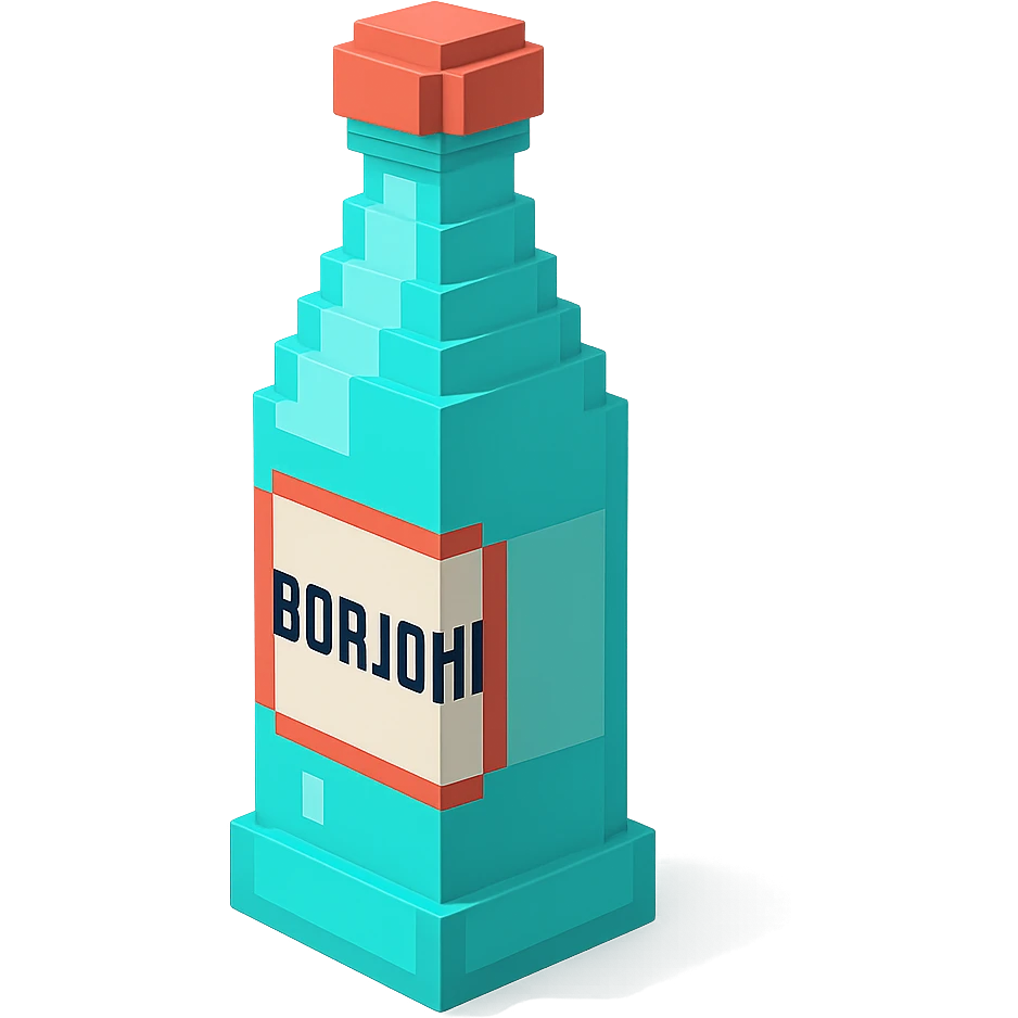 бутылка borjomi, no background emoji