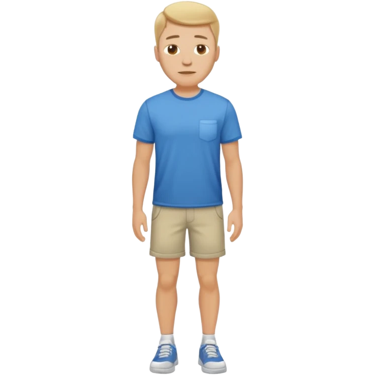 white man standing full body emoji