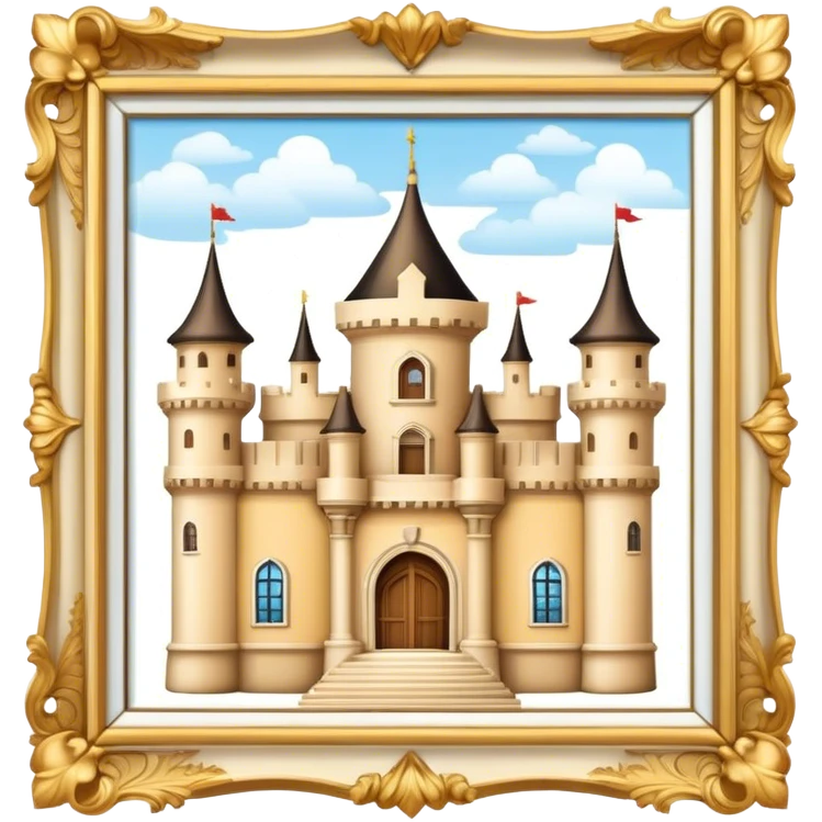 Baroque Style Castle cream Color  emoji